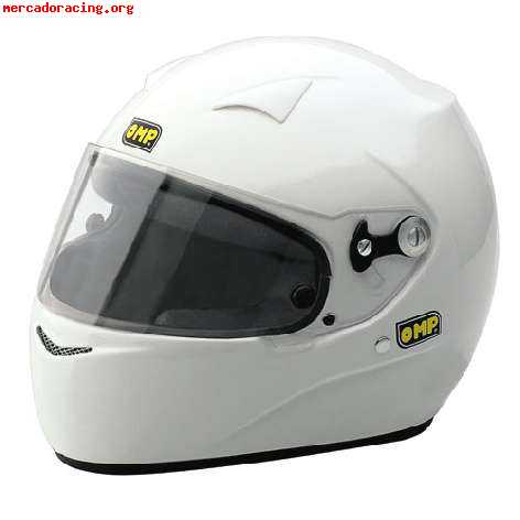 Casco omp formula con clips hans sin estrenar talla m