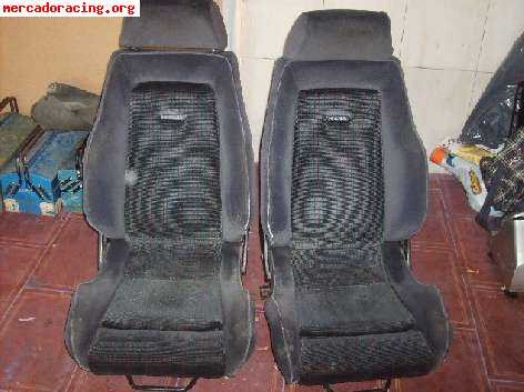 Vendo asientos recaro y volante sparco