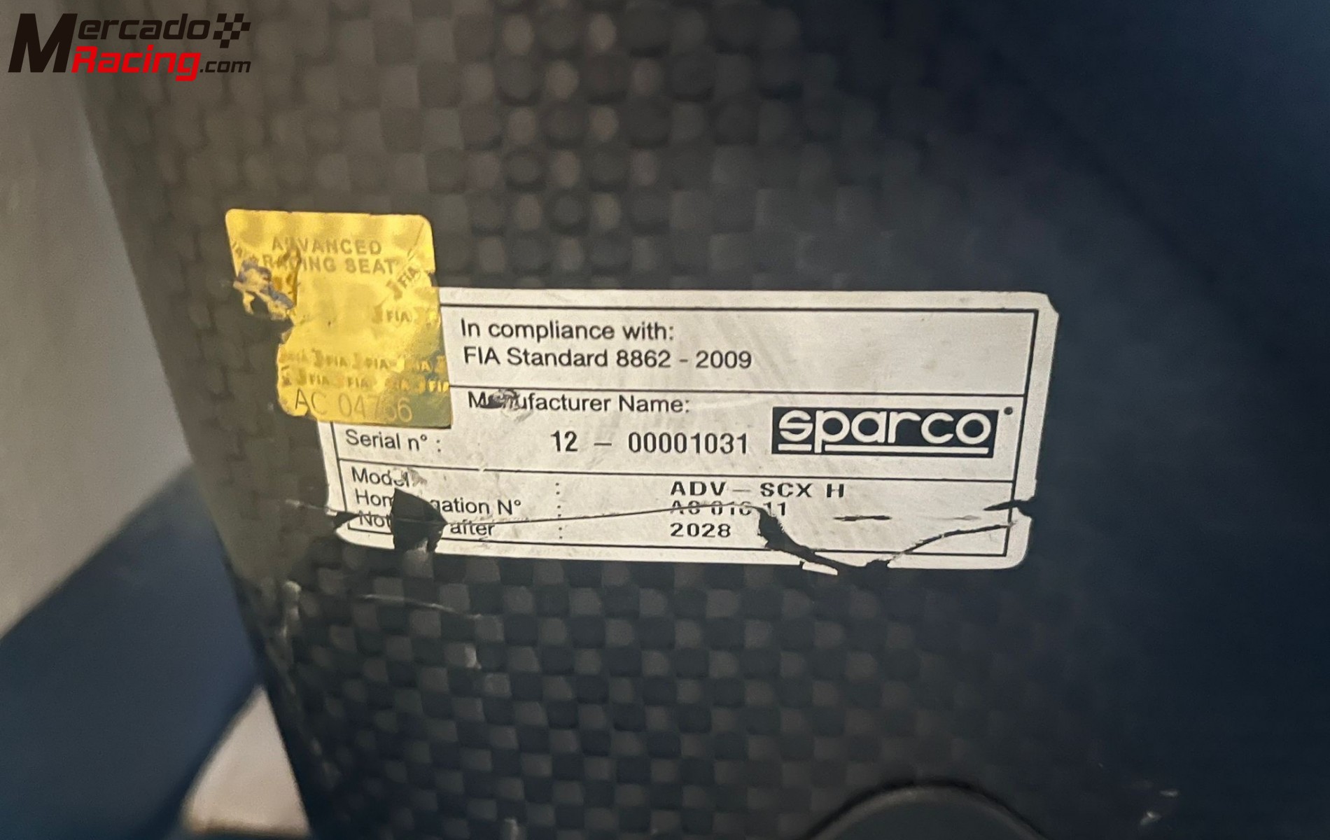 Sparco adv scx carbontech