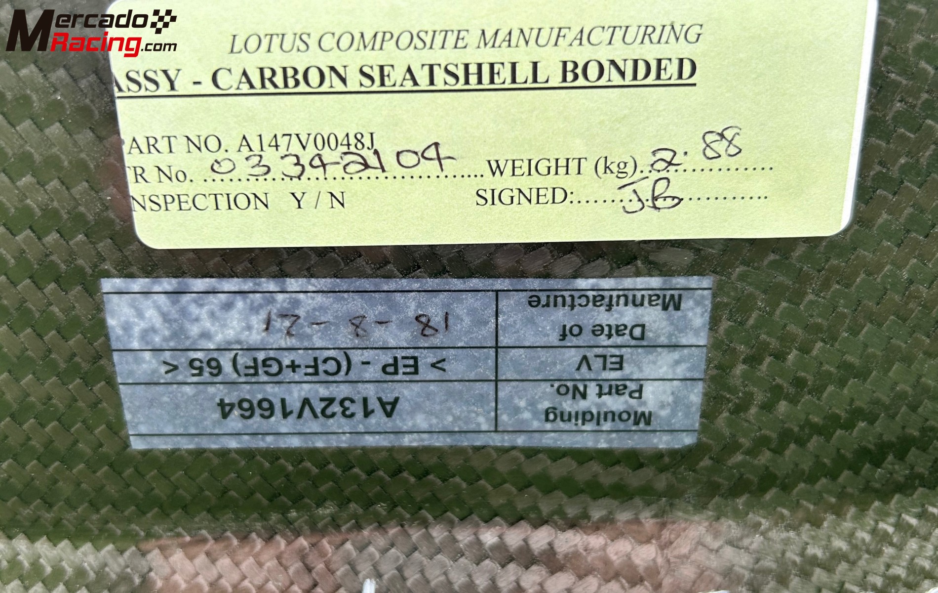 Vendo 2 backets lotus exige 430 cup 