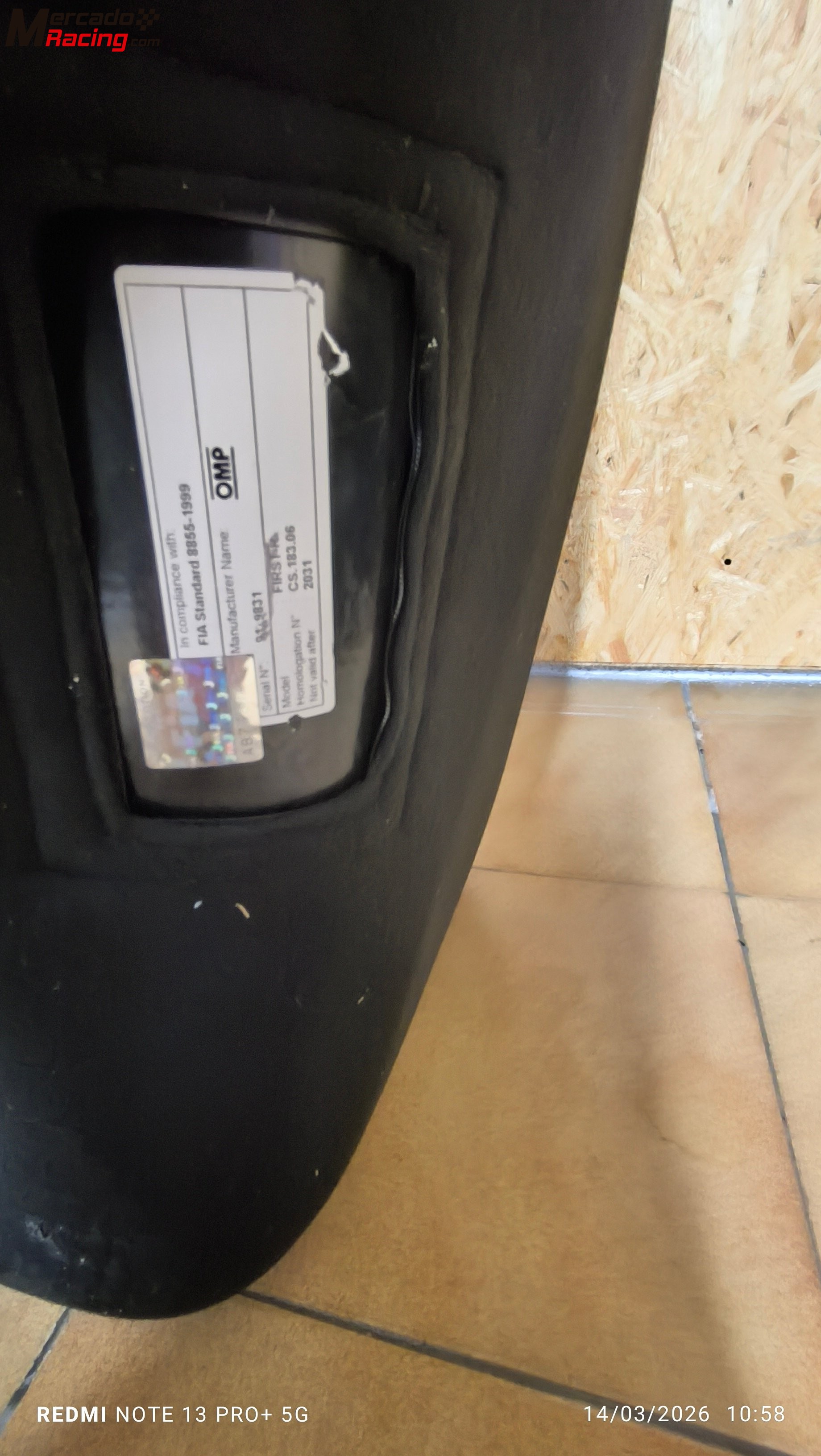 Baquets omp recién comprados nuevos 