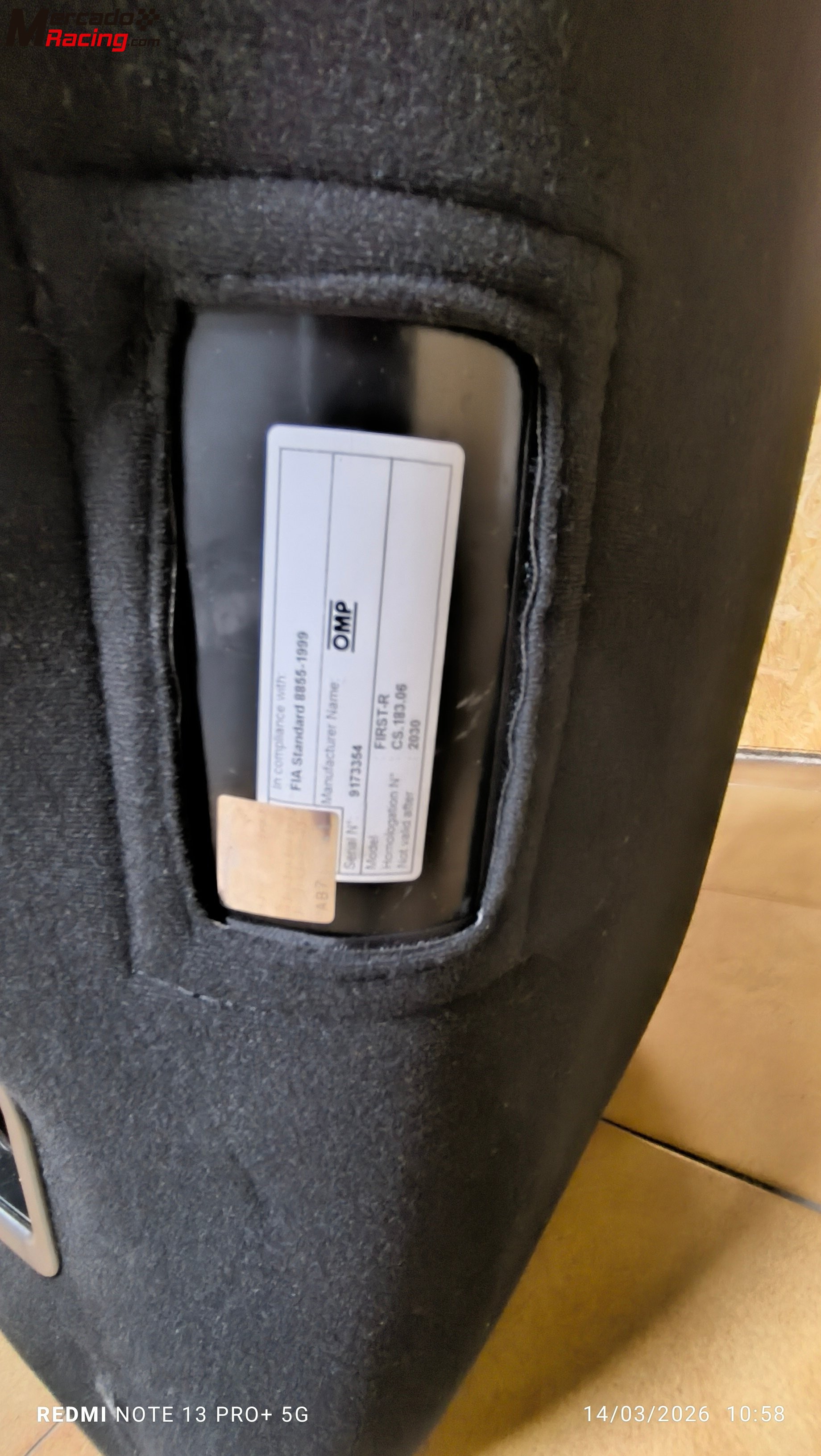 Baquets omp recién comprados nuevos 