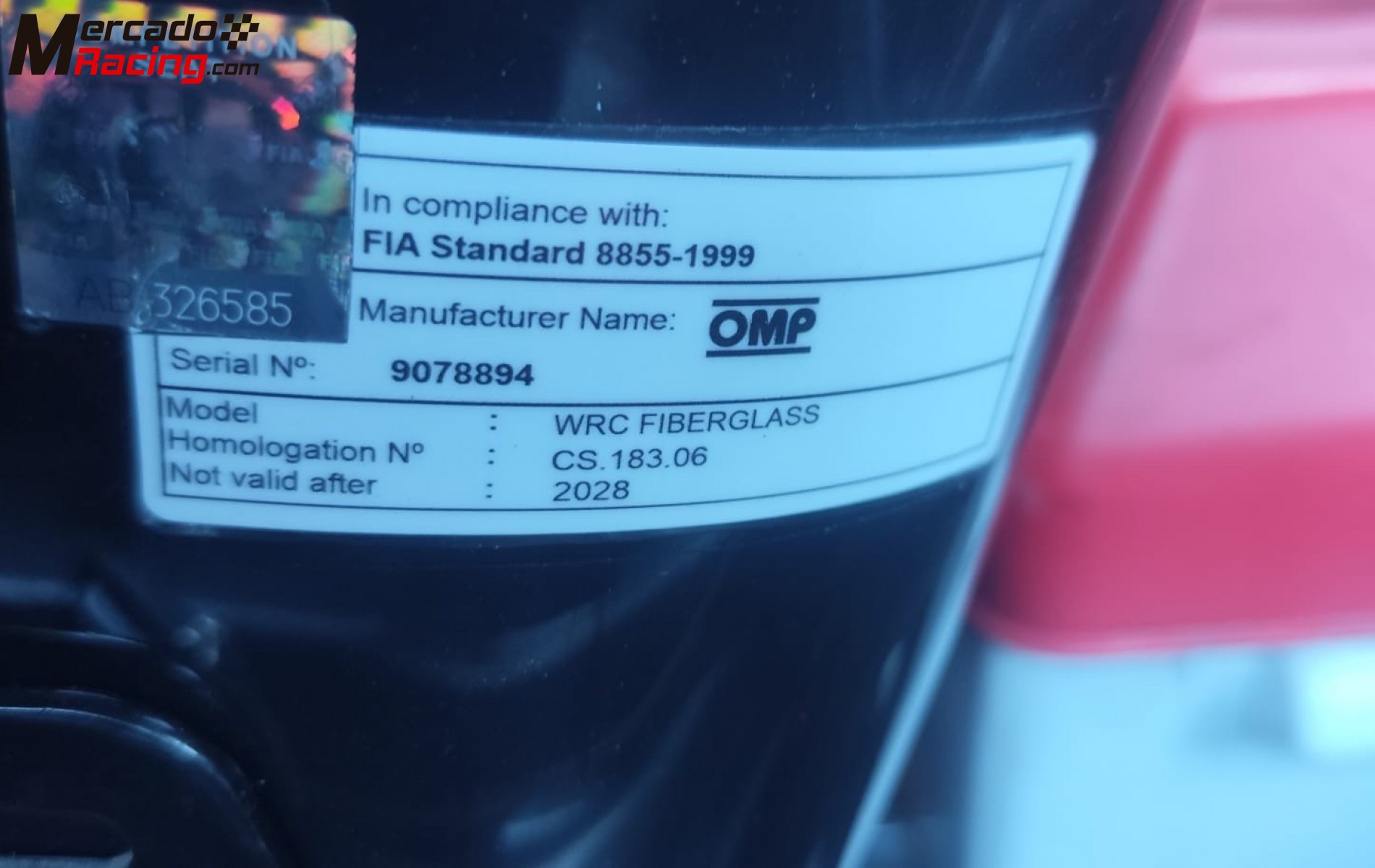 Pareja baquets omp wrc-r