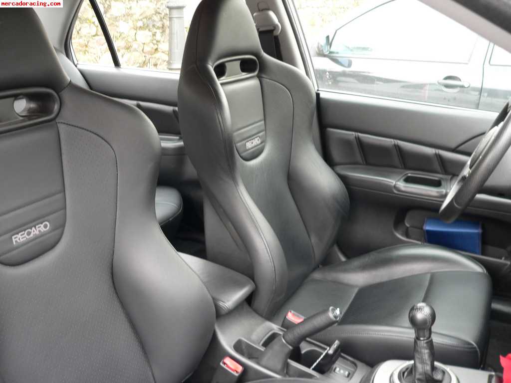 Vendo asientos recaro cuero negro evo viii