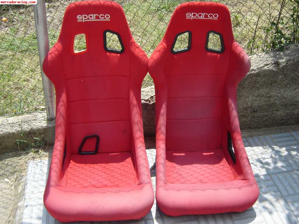 Vendo 2 bacquets sparco rojos