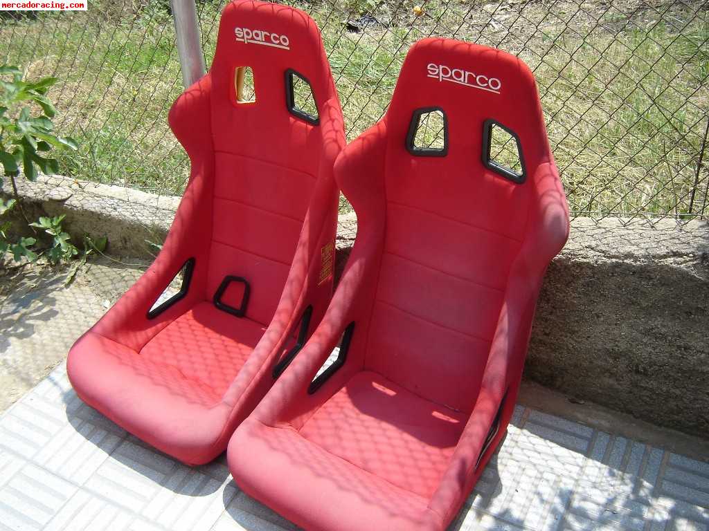 Vendo 2 bacquets sparco rojos