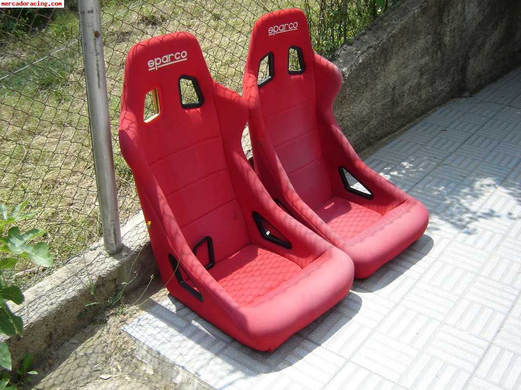 Vendo 2 bacquets sparco rojos