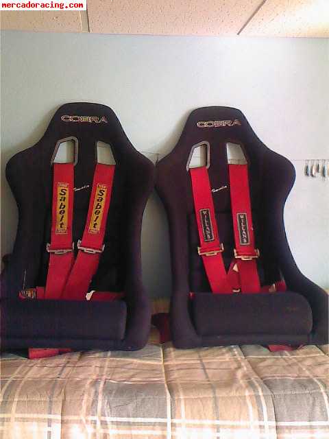 Se vende baquet cobras imola2 y arneses