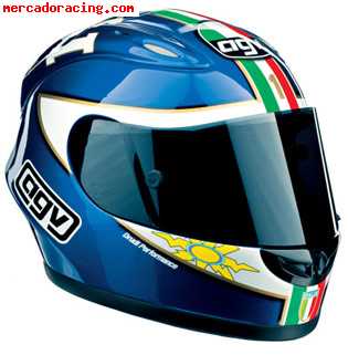 Casco de moto agv valentino rossi mugello