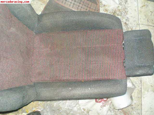 Vendo pareja asientos de r5 gt turbo lineas  rojas delantero