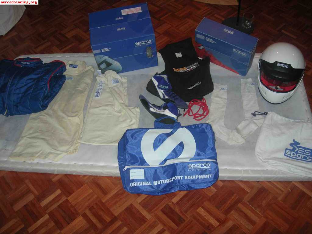 Casco con clips, hans y equipación completa por 1200 euros