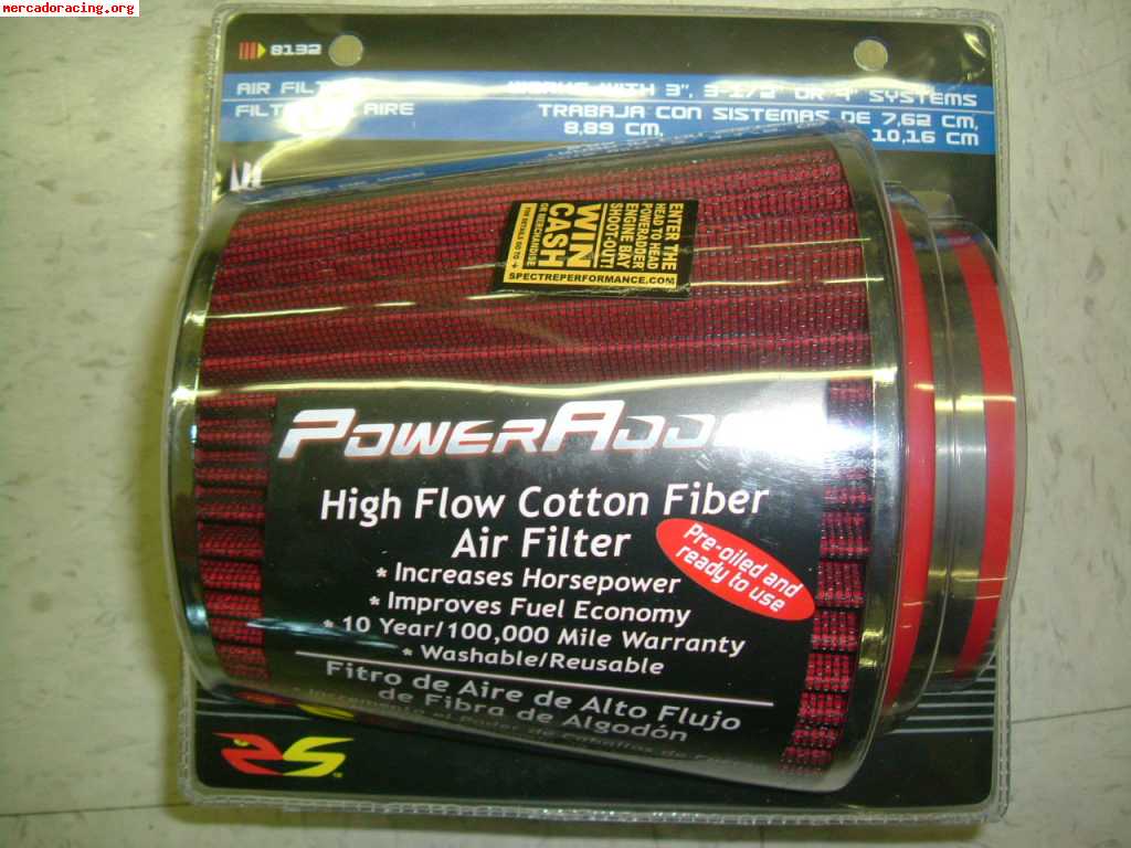 Filtro de aire poweradder universal