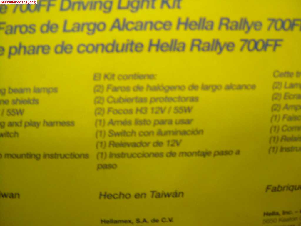 Focos hella rallye 700ff a estrenar