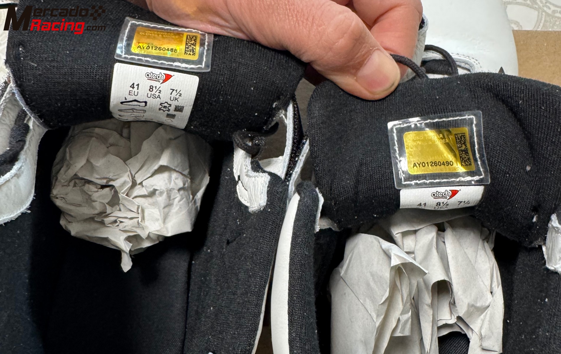 Botines nuevos atech racing 