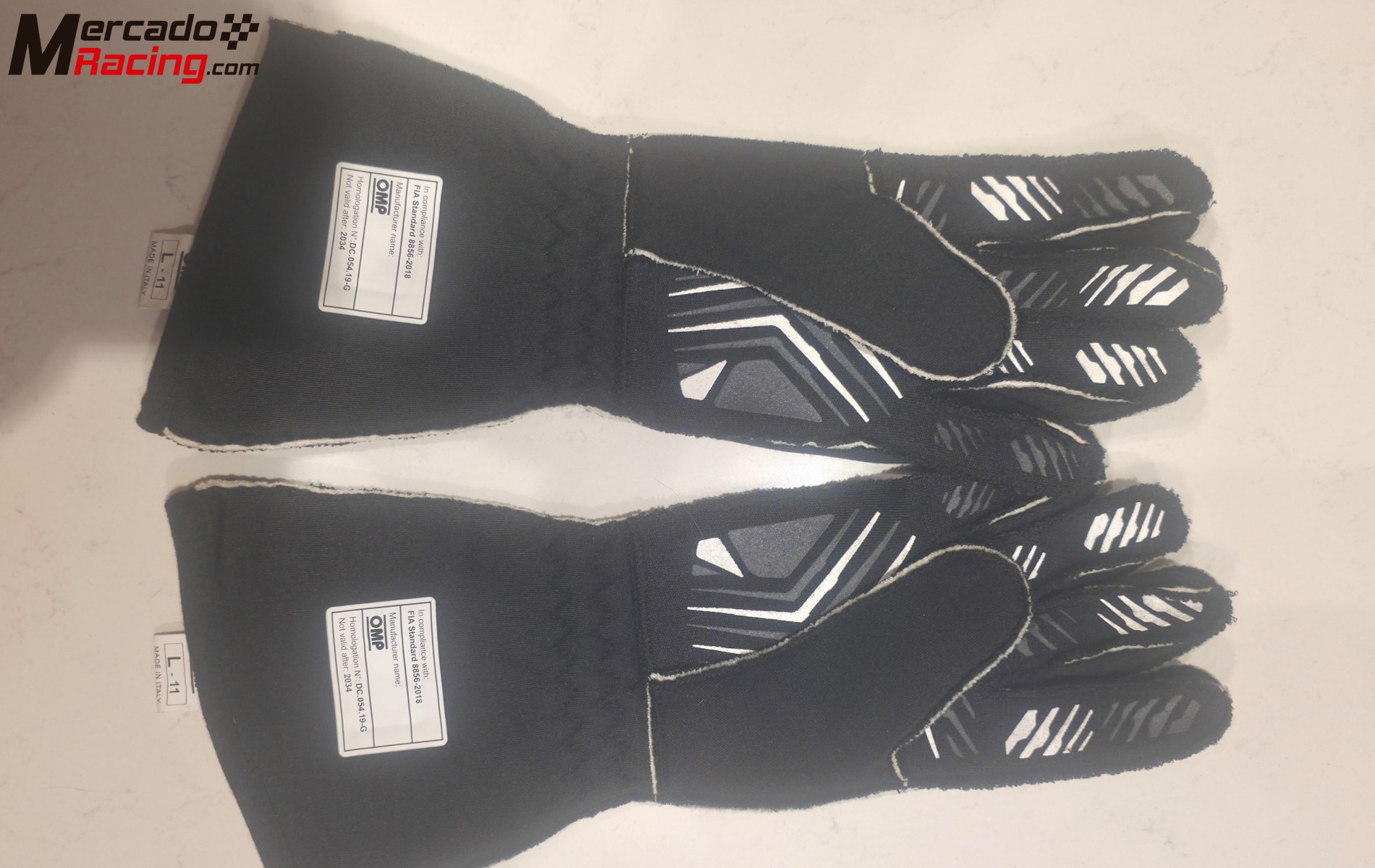 Guantes omp one-s talla l rally fia 8556-2018