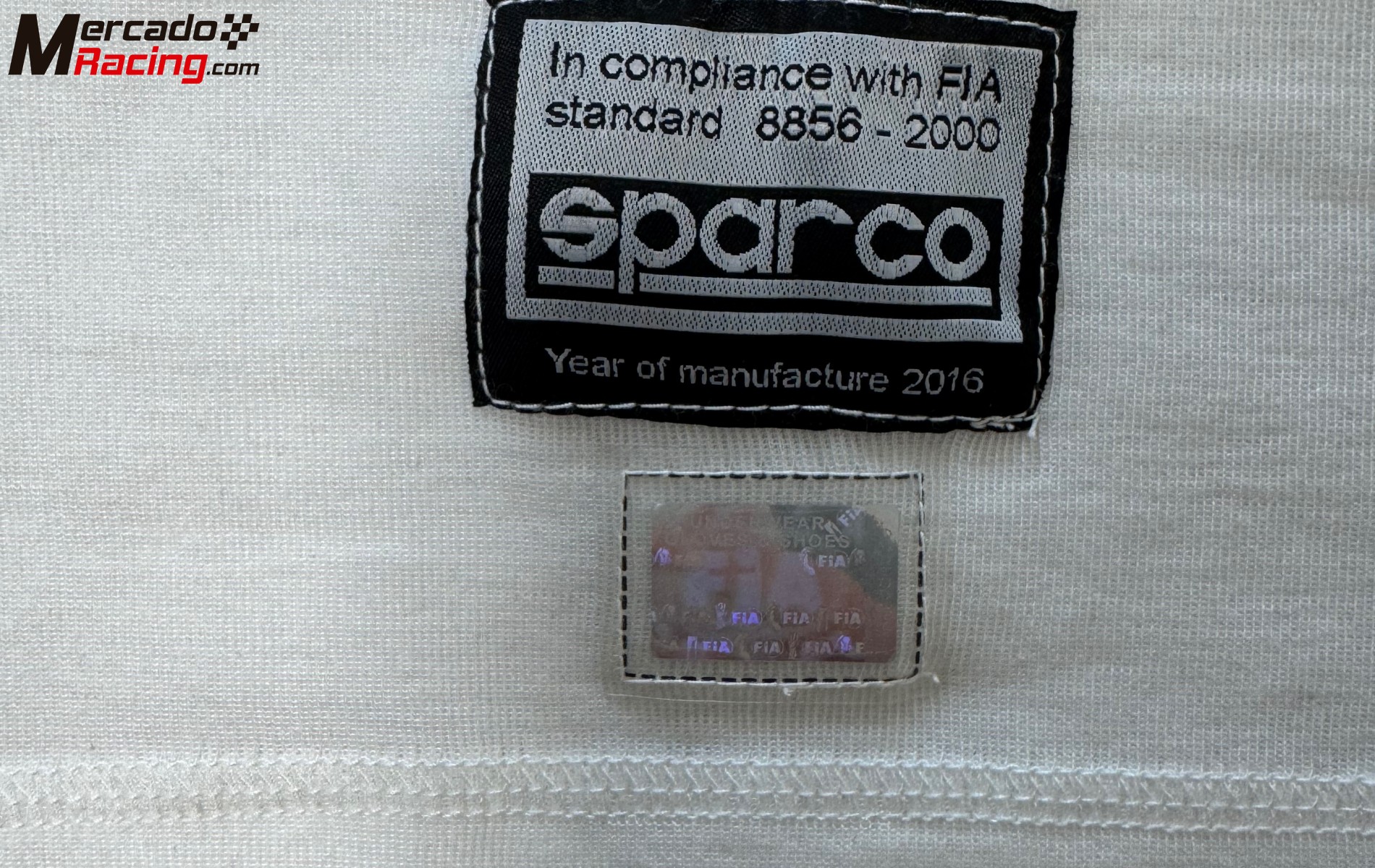 Camiseta interior sparco fía nueva 