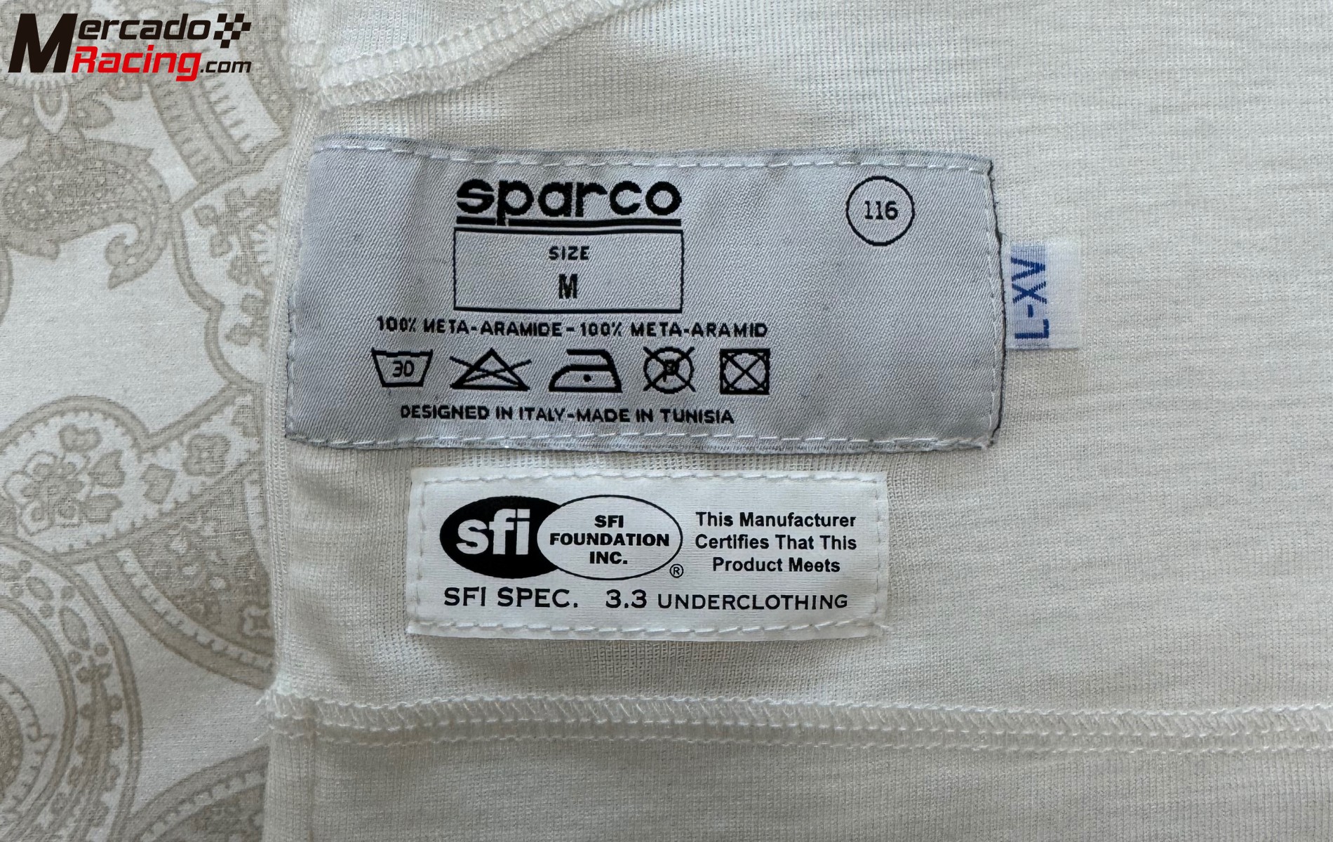 Camiseta interior sparco fía nueva 