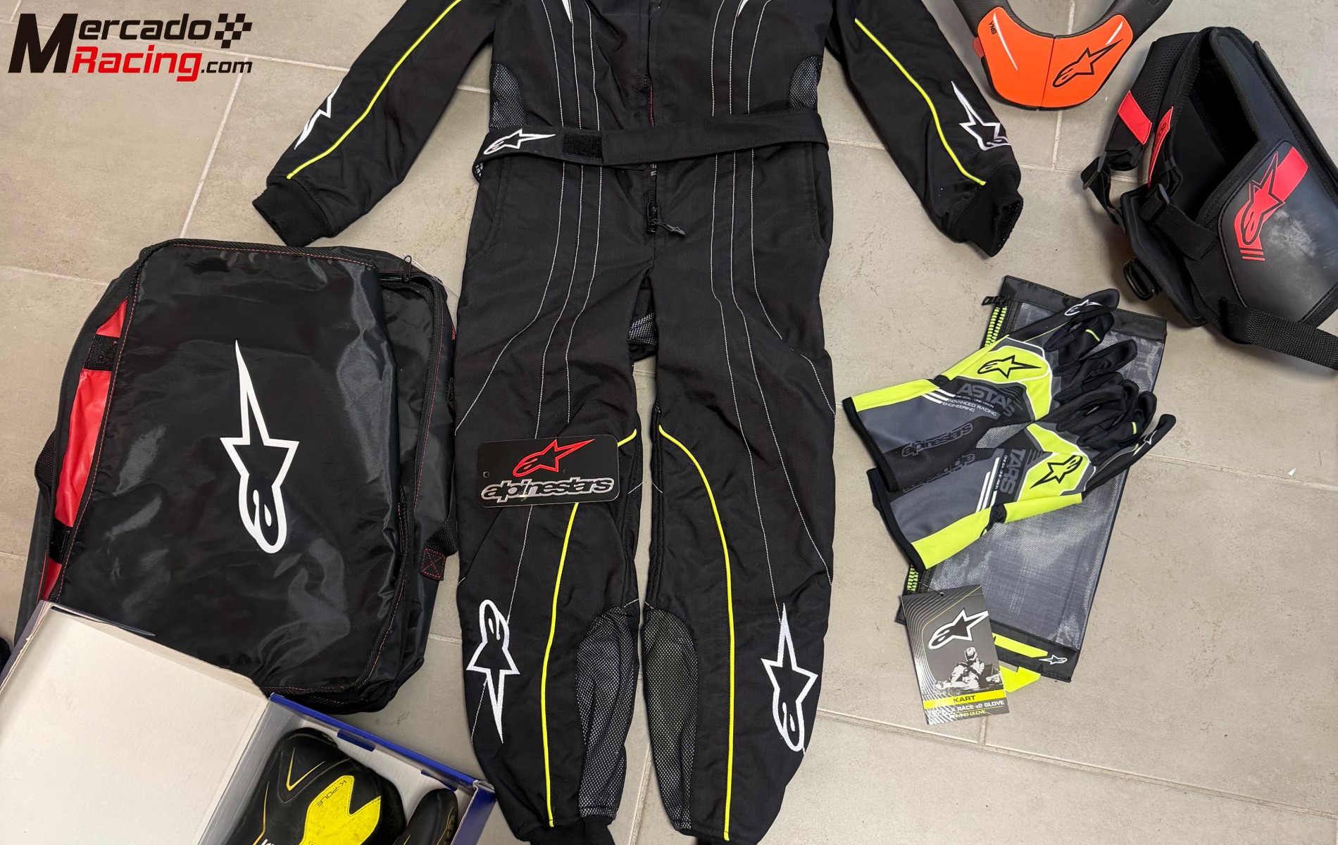 Equipacion completa niño karting