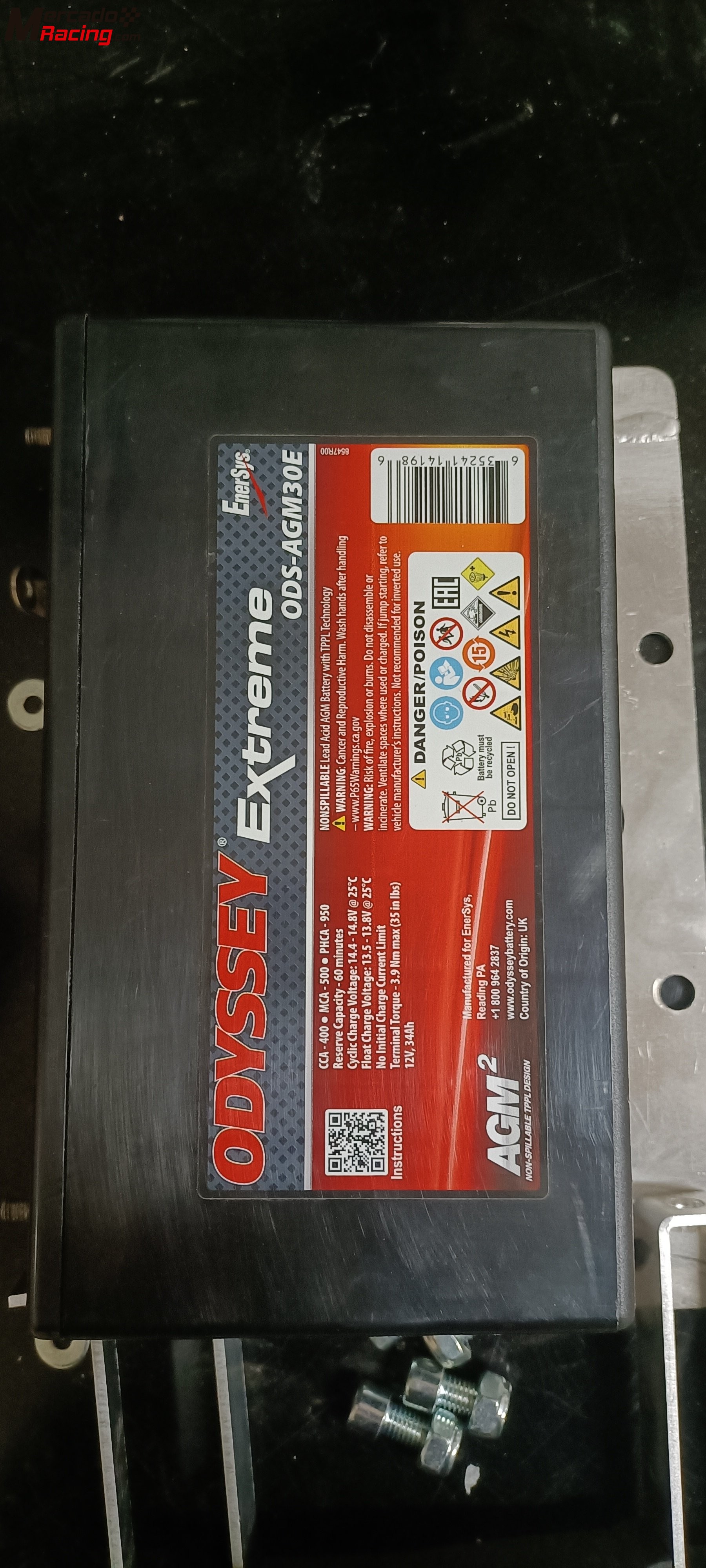 Batería odyssey pc950 extreme racing 30