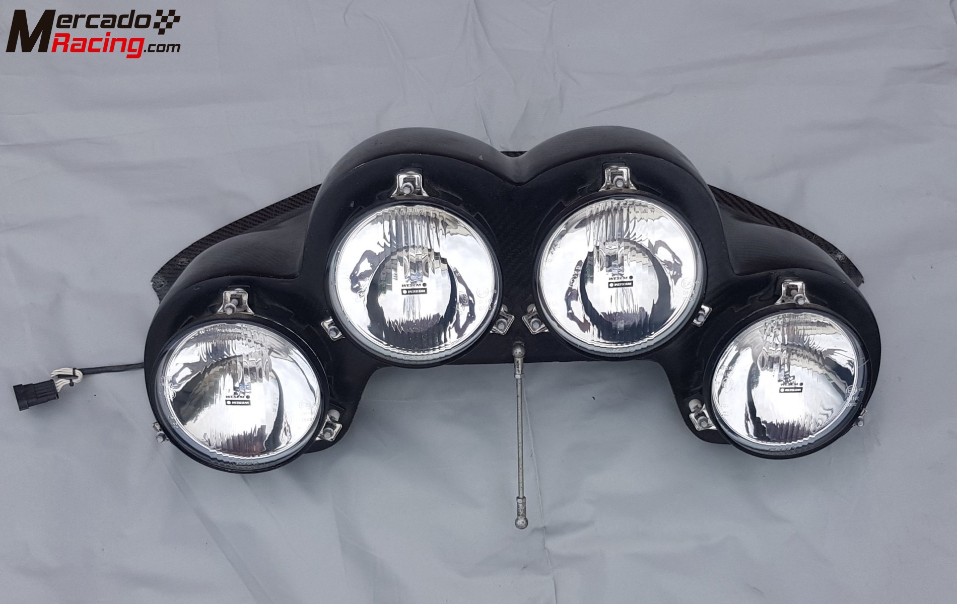 Parrilla xenon carbono mitsubishi evo 