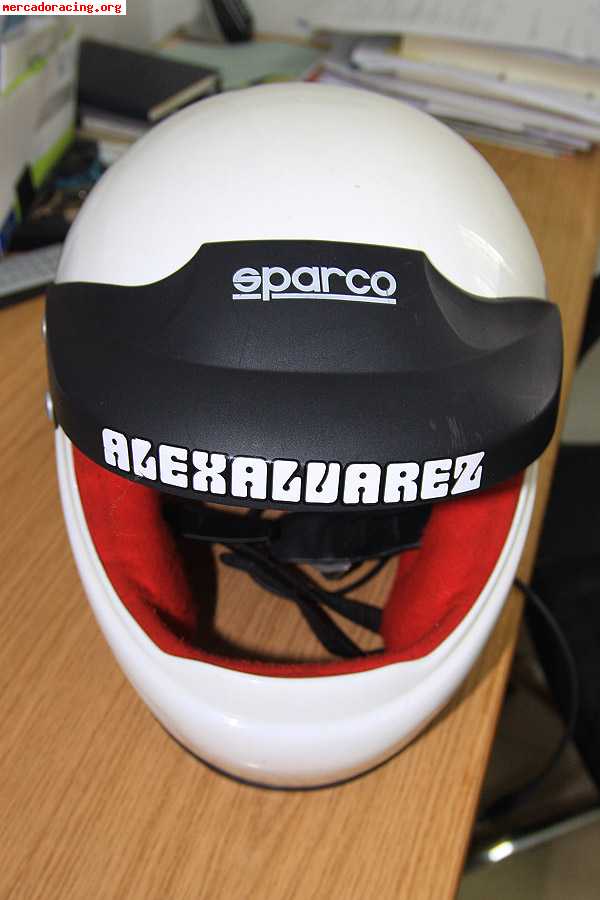 Vendo casco sparco cerrado con interfonos peltor