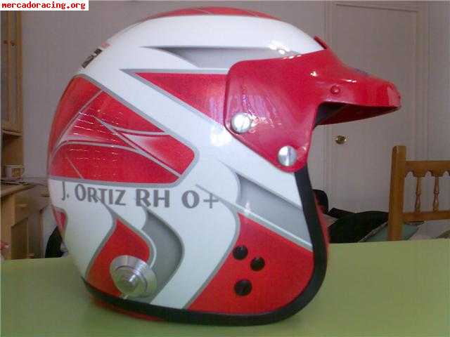 Se vende mono omp talla 58 y casco bicolor sparco para hans 