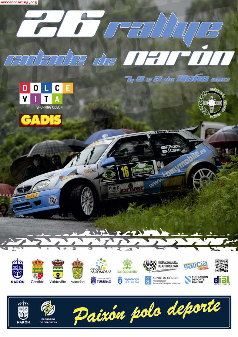 Copiloto rally naron 2013