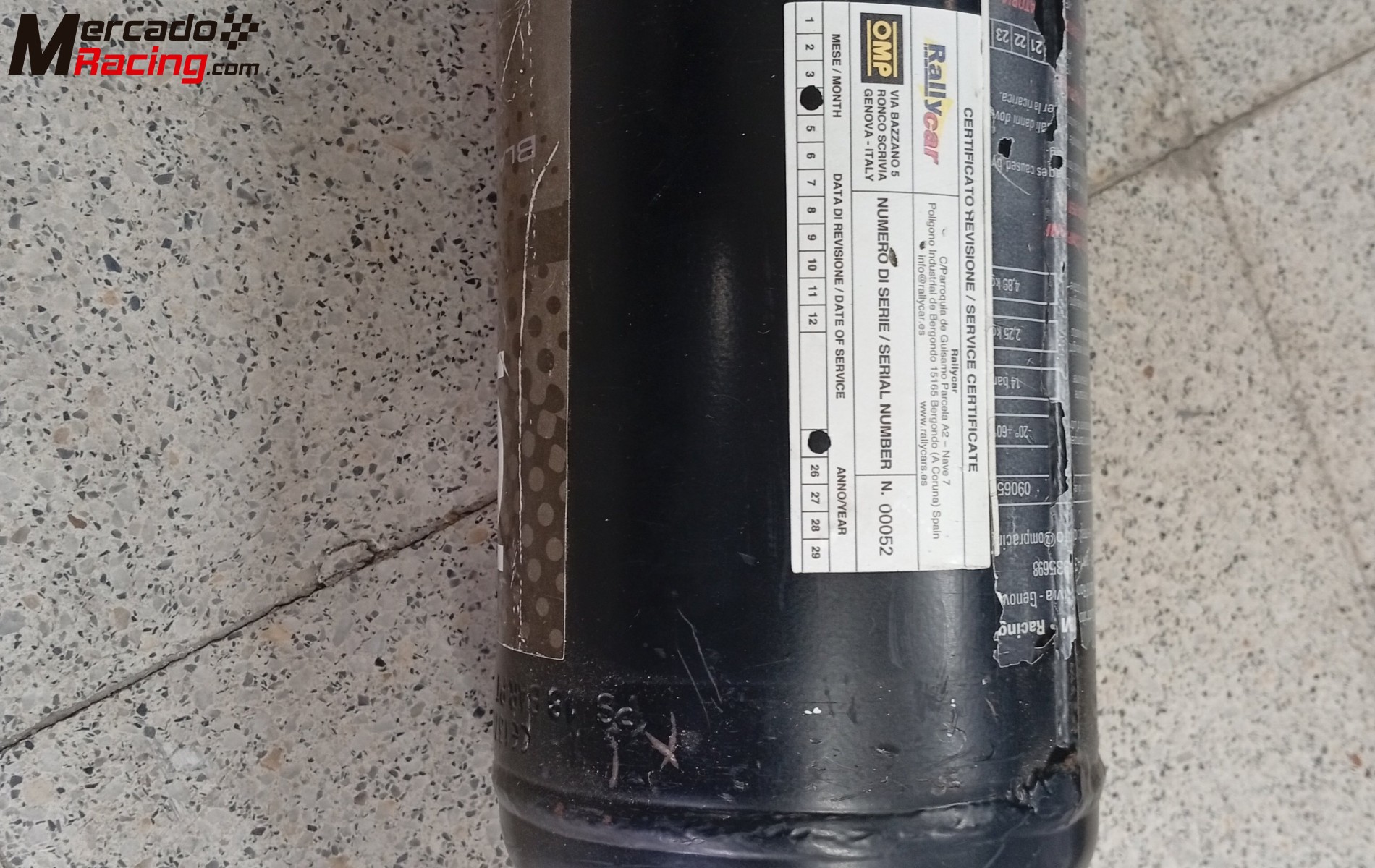 Botellas de extinción 