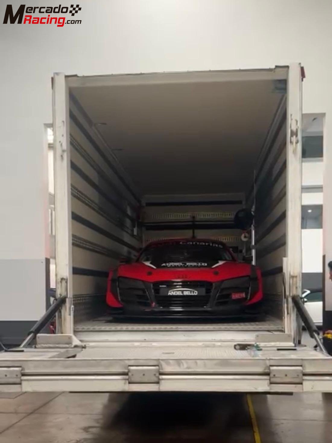 Man 12 232  camion taller con rampa