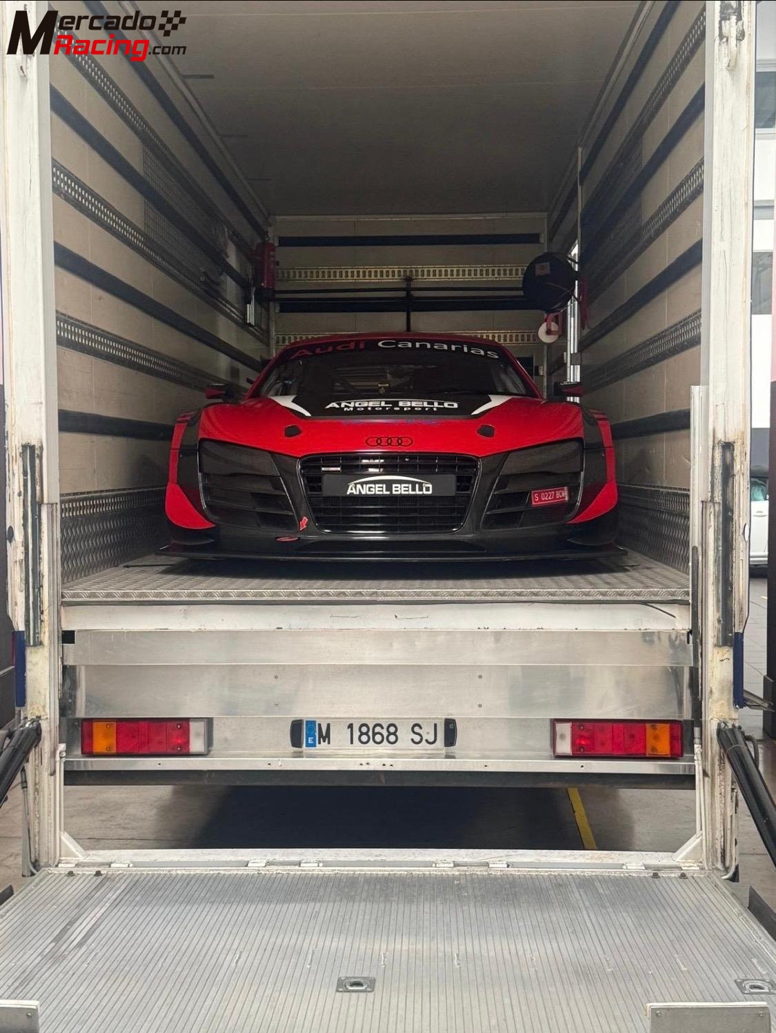 Man 12 232  camion taller con rampa