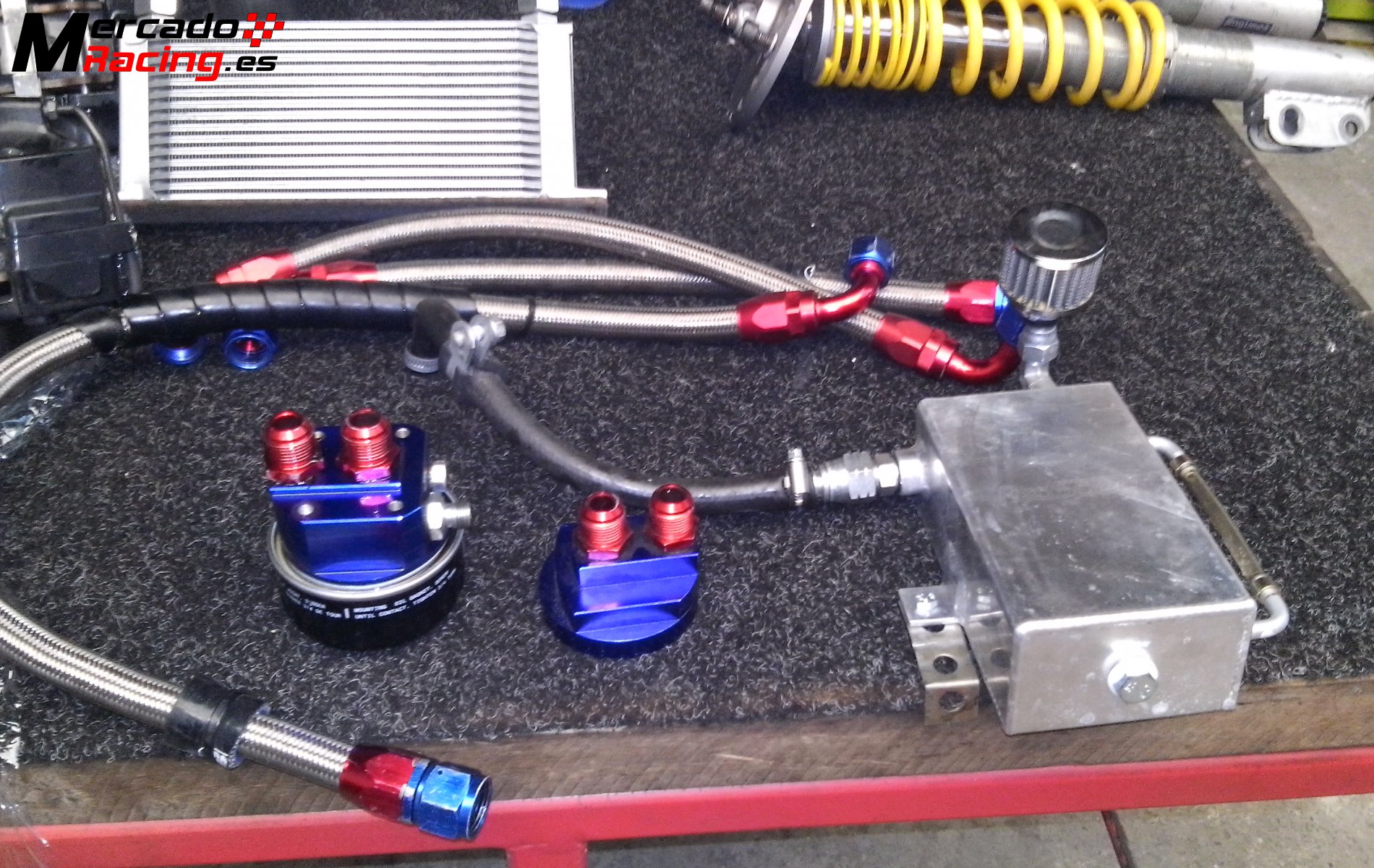 Kit filtro aceite aparte,y radiador de aceite 11 turbo grupo a
