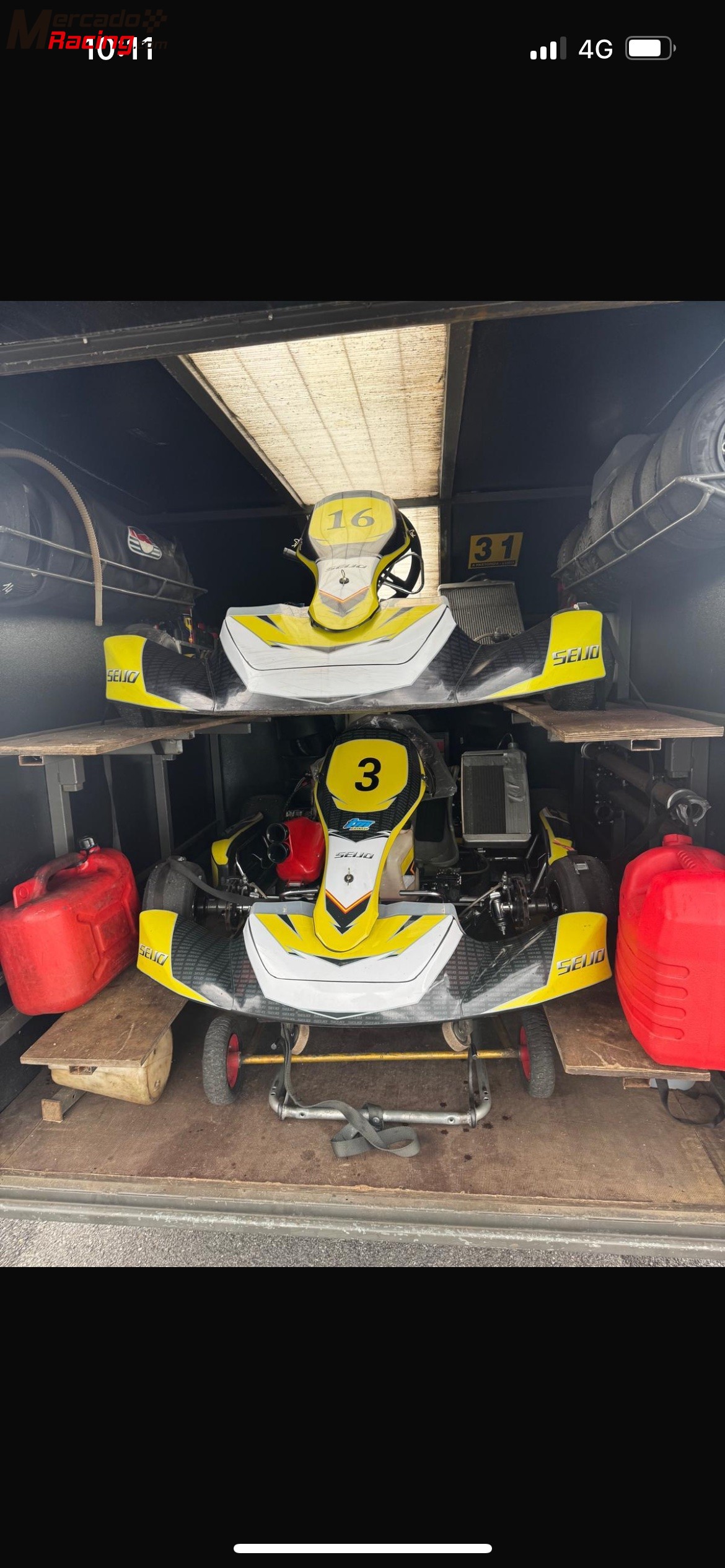 Remolque karting cerrado