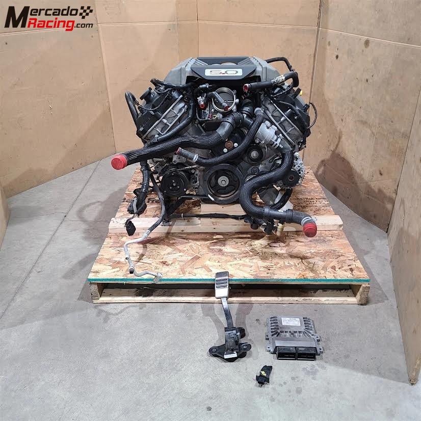 2017 mustang gt coyote engine motor swap manual trans 5.0l 61k aa7348