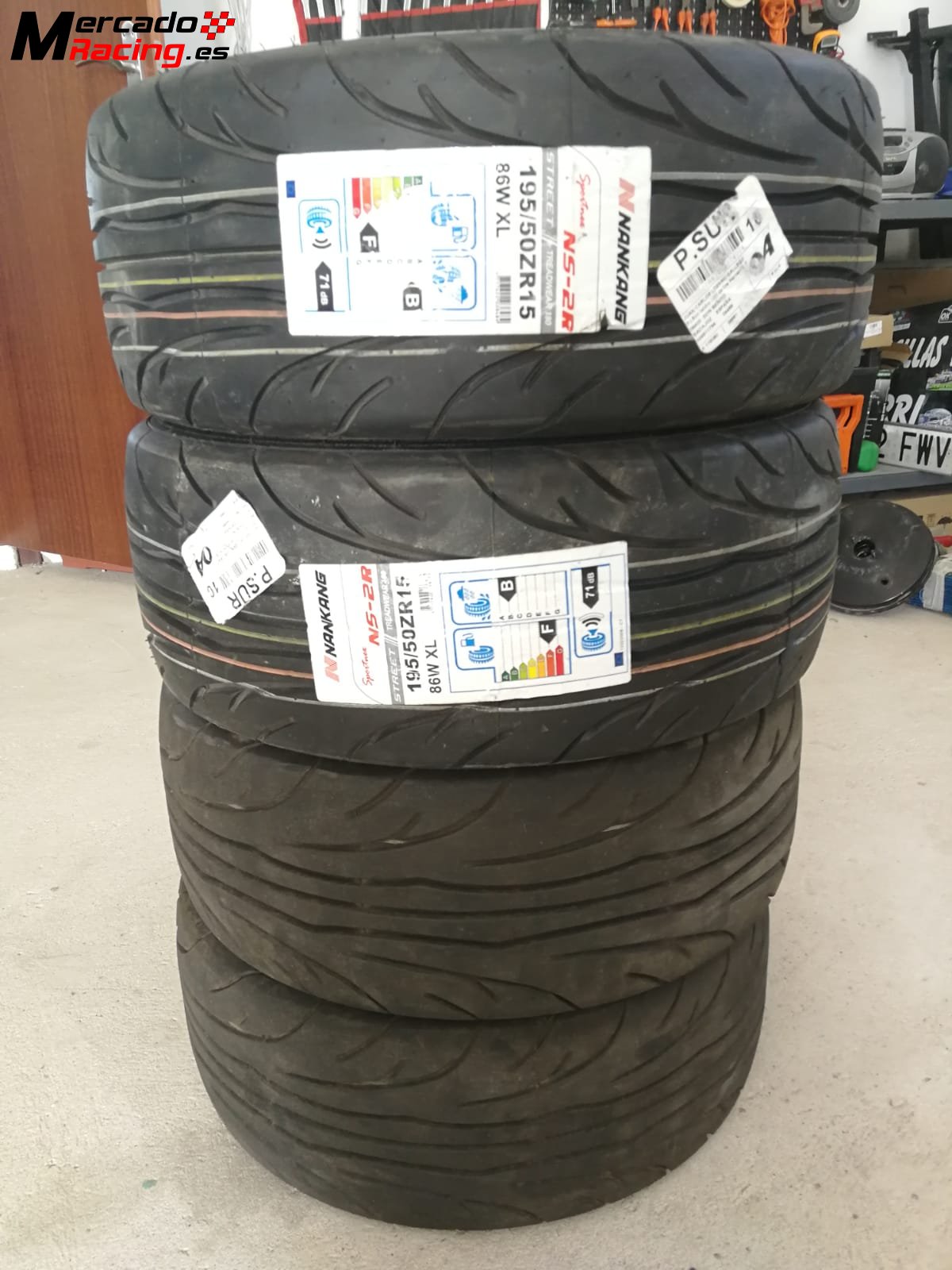 Neumaticos semisliks nakang 195/50r15