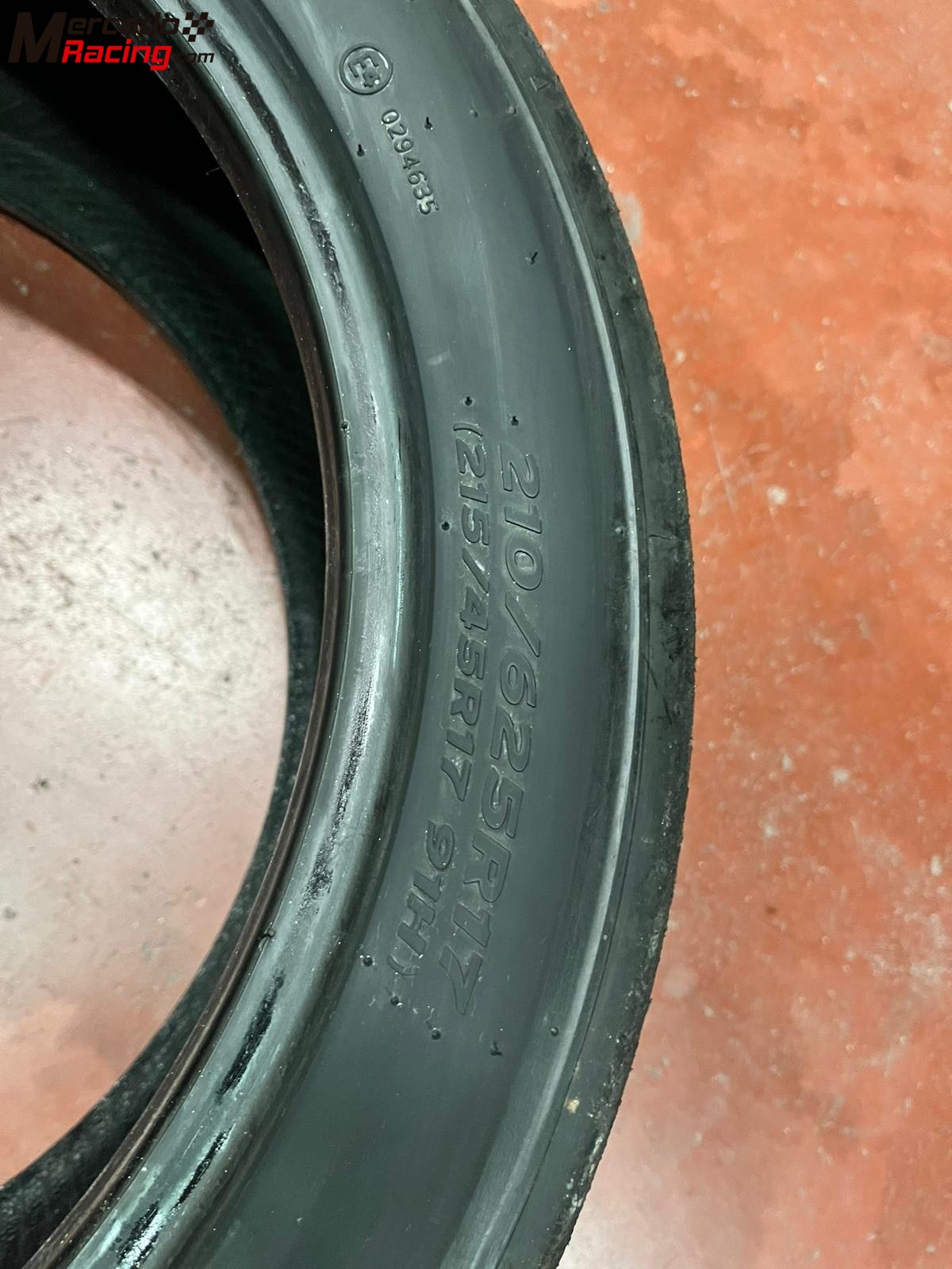 4 neumáticos hankook 210/625/17 compuesto t53 medio de rallyes