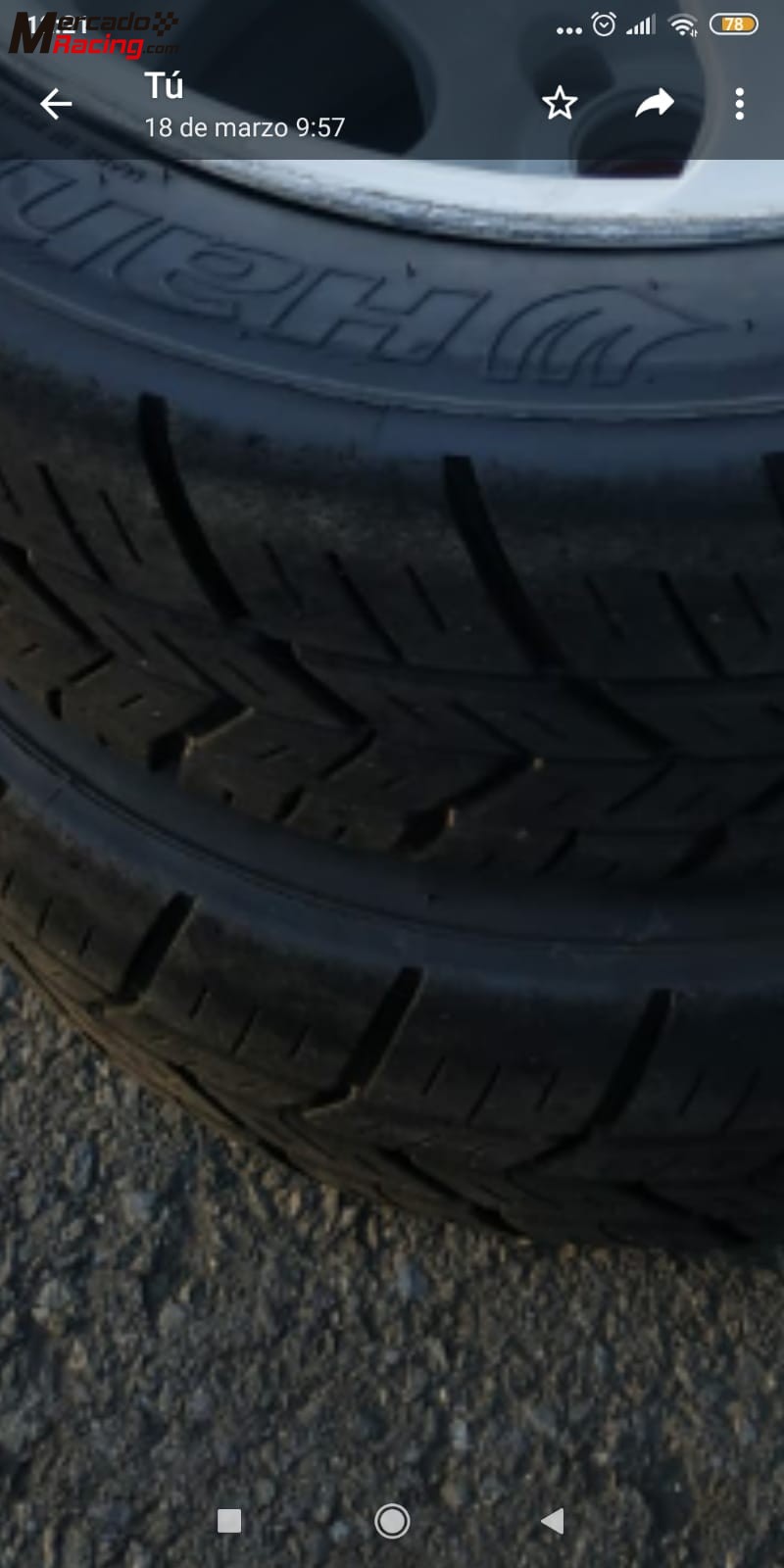Neumáticos usados hankook z210 210/650r18 w51 (mojado)