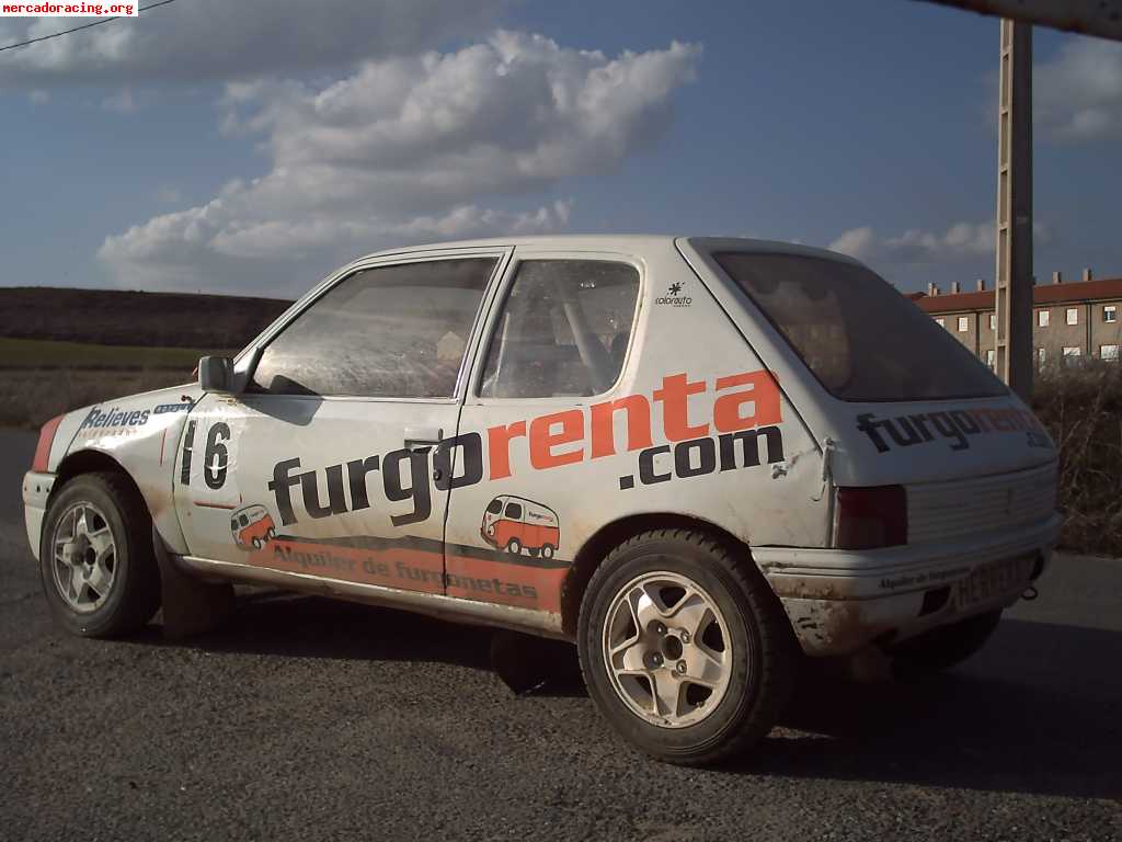 Vendo peugeot 205 1.9 16v. bi-campeon de castilla y leon de 