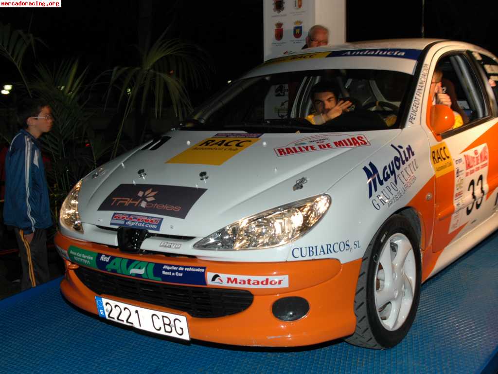 Se vende 206 xs campeón volante racc andalucia 2008