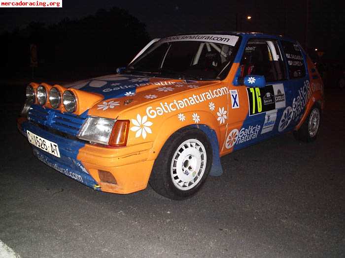 205 rally 1,3 ganador de grupo x11 campeonato gallego 2008 b