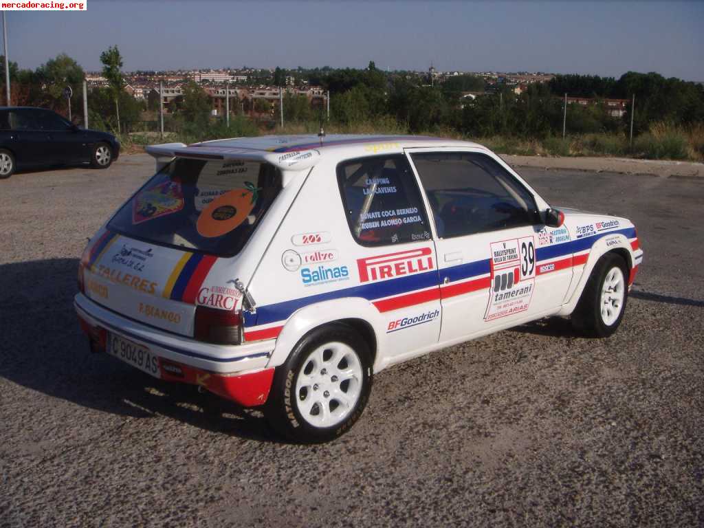 Peugeot 205rallye muy competitivo y fiable