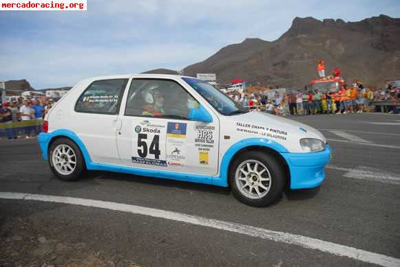 Peugeot 106 rallye 1,6 de carreras en canarias ....asfalto