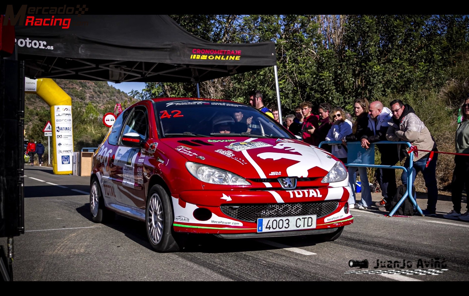 Peugeot 206 gti, campeon montaña 2023 comunidad valenciana. 