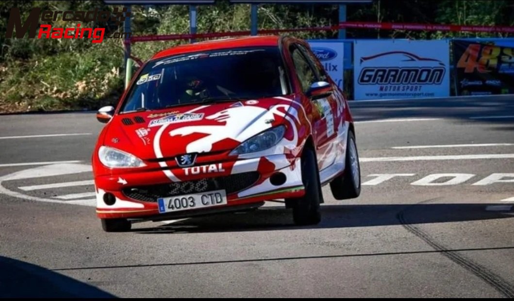 Peugeot 206 gti, campeon montaña 2023 y 2024 comunidad valenciana, 5d