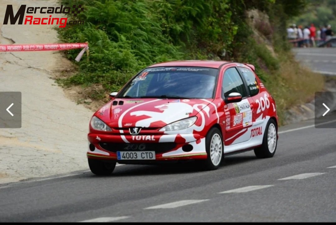 Peugeot 206 gti, campeon montaña 2023 y 2024 comunidad valenciana, 5d