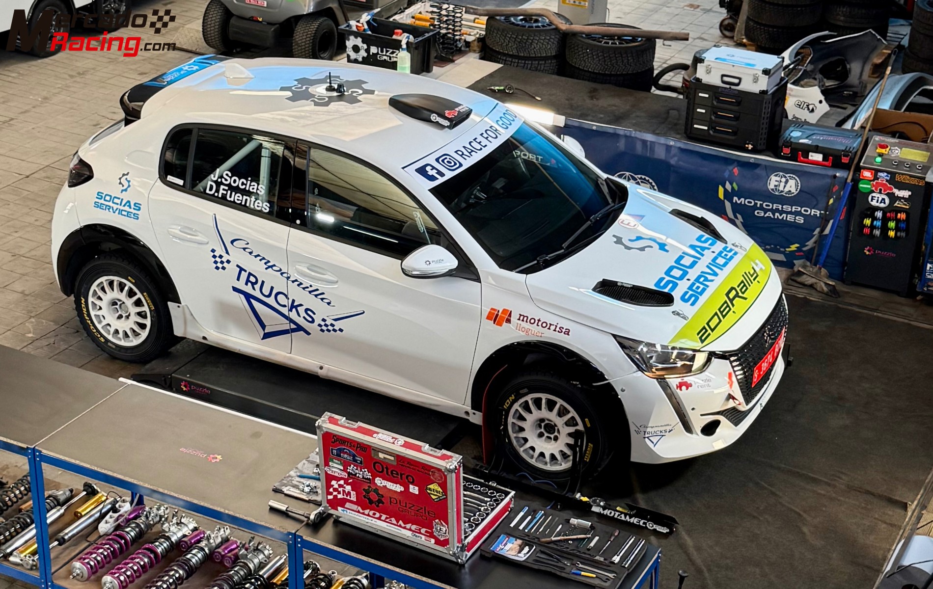 Peugeot 208 rally4 *nuevo* de 2026 de asfalto o tierra