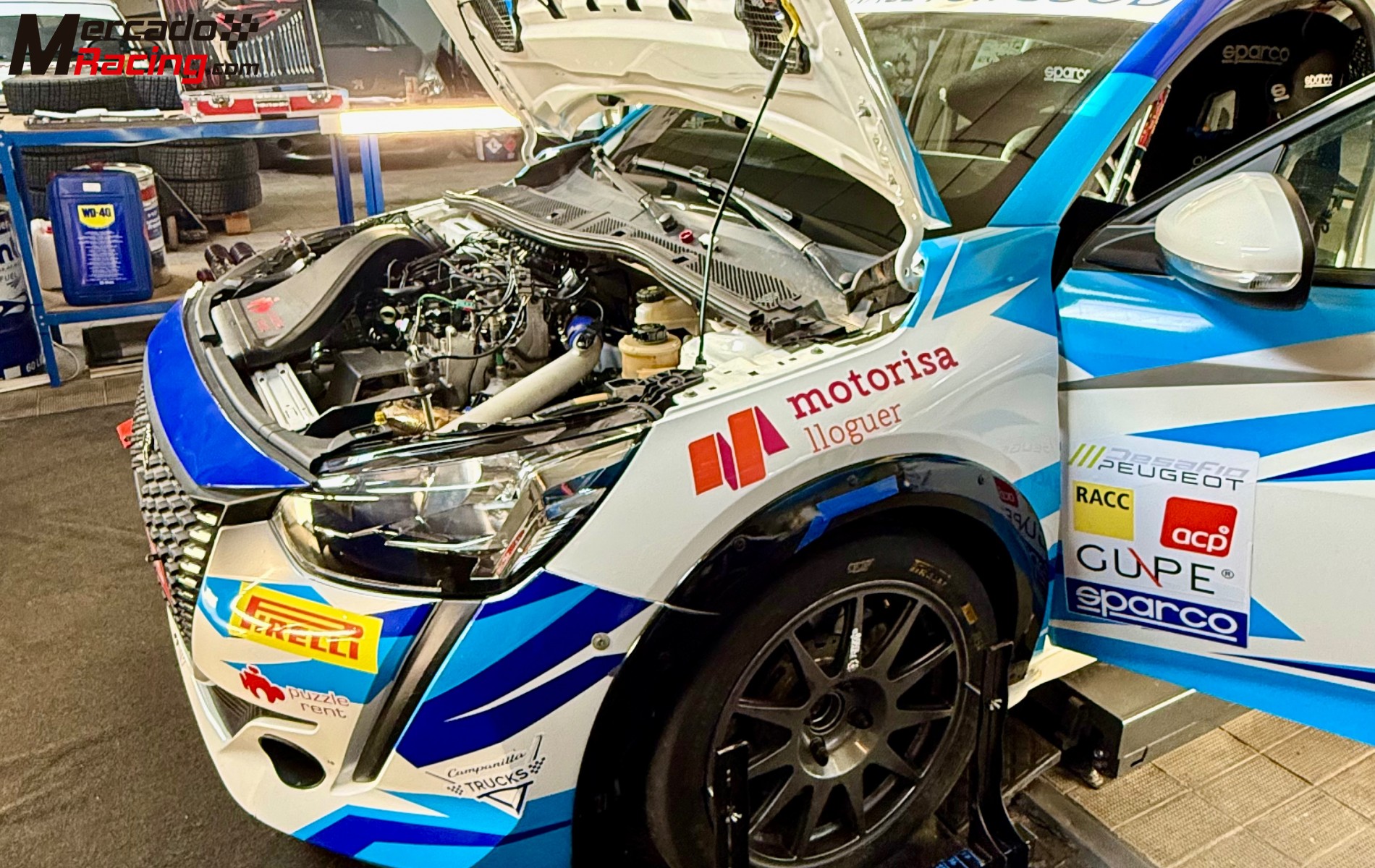 Peugeot 208 rally4 *nuevo* de 2024 de asfalto o tierra, posibilidad de venta con los dos kits + el k