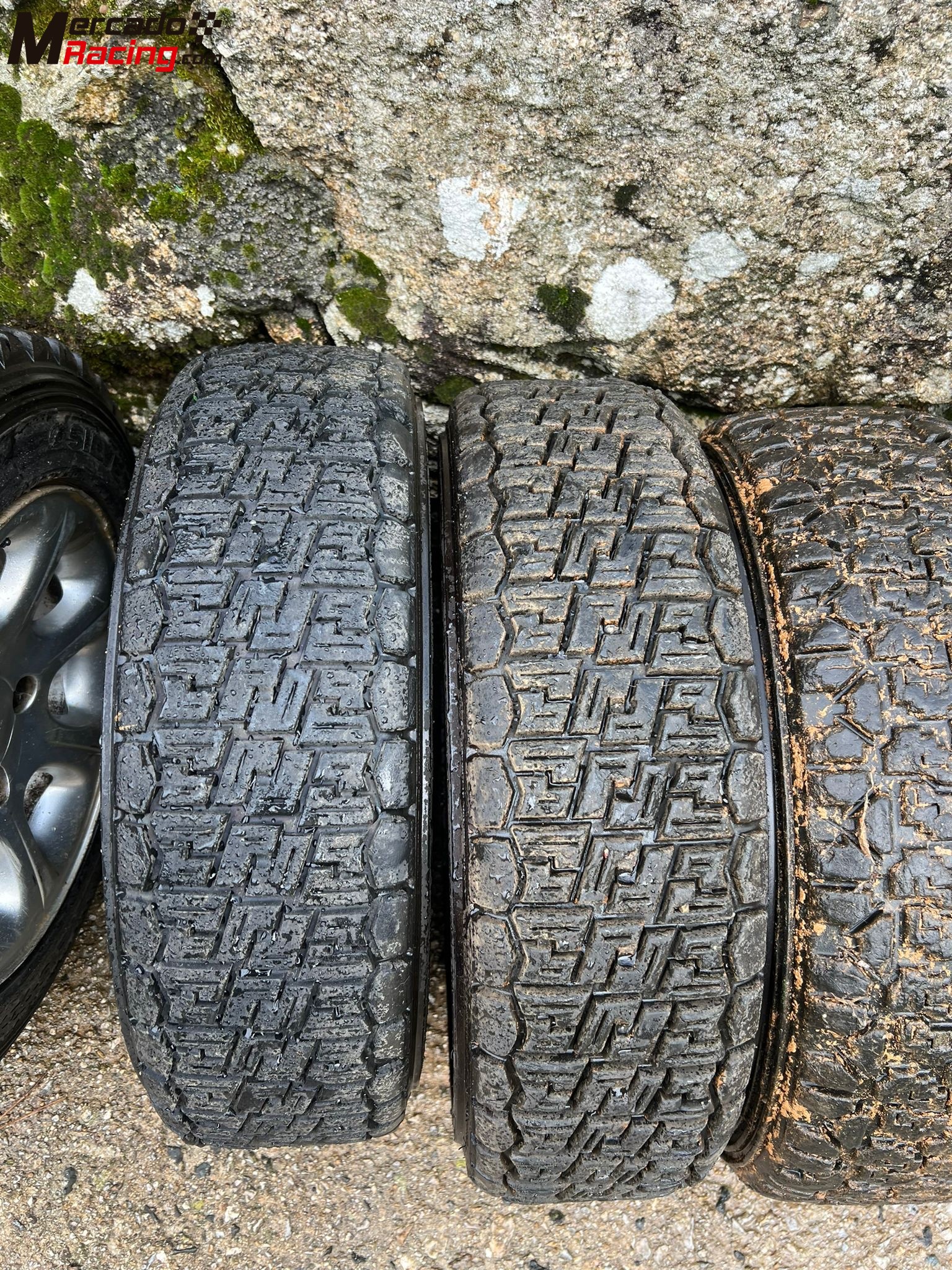 6 ruedas de tierra con 4 llantas de alumino 