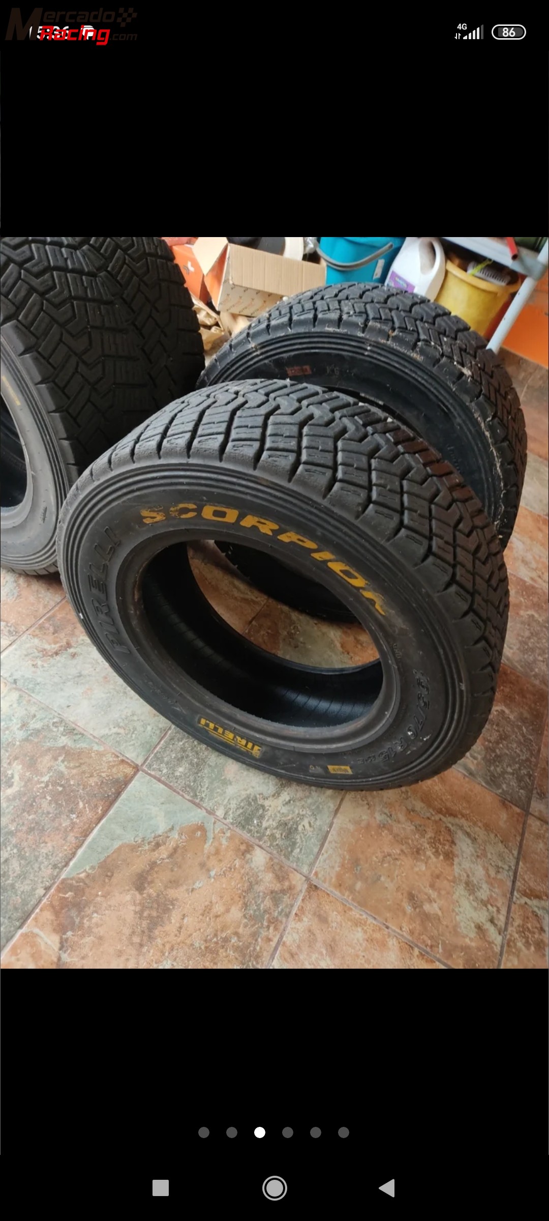 8 ruedas pirelli scorpion 195/70 15