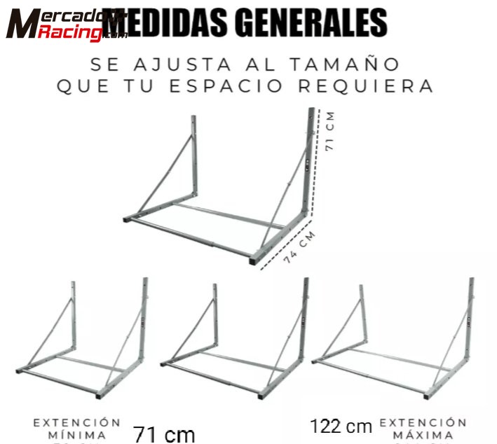 Soporte neumáticos extensible