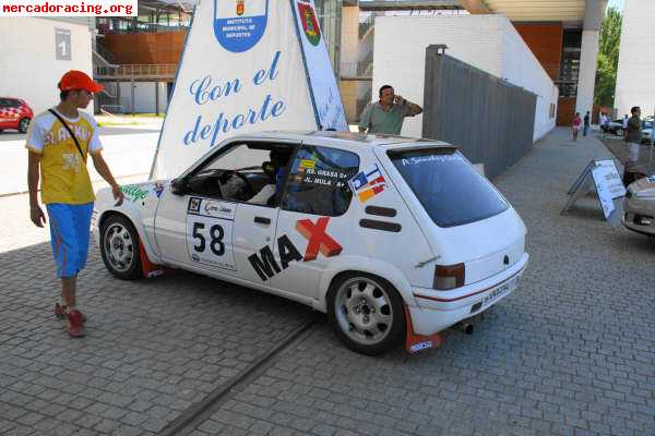 Se cambia 205 gti de rallye asfalto por kart